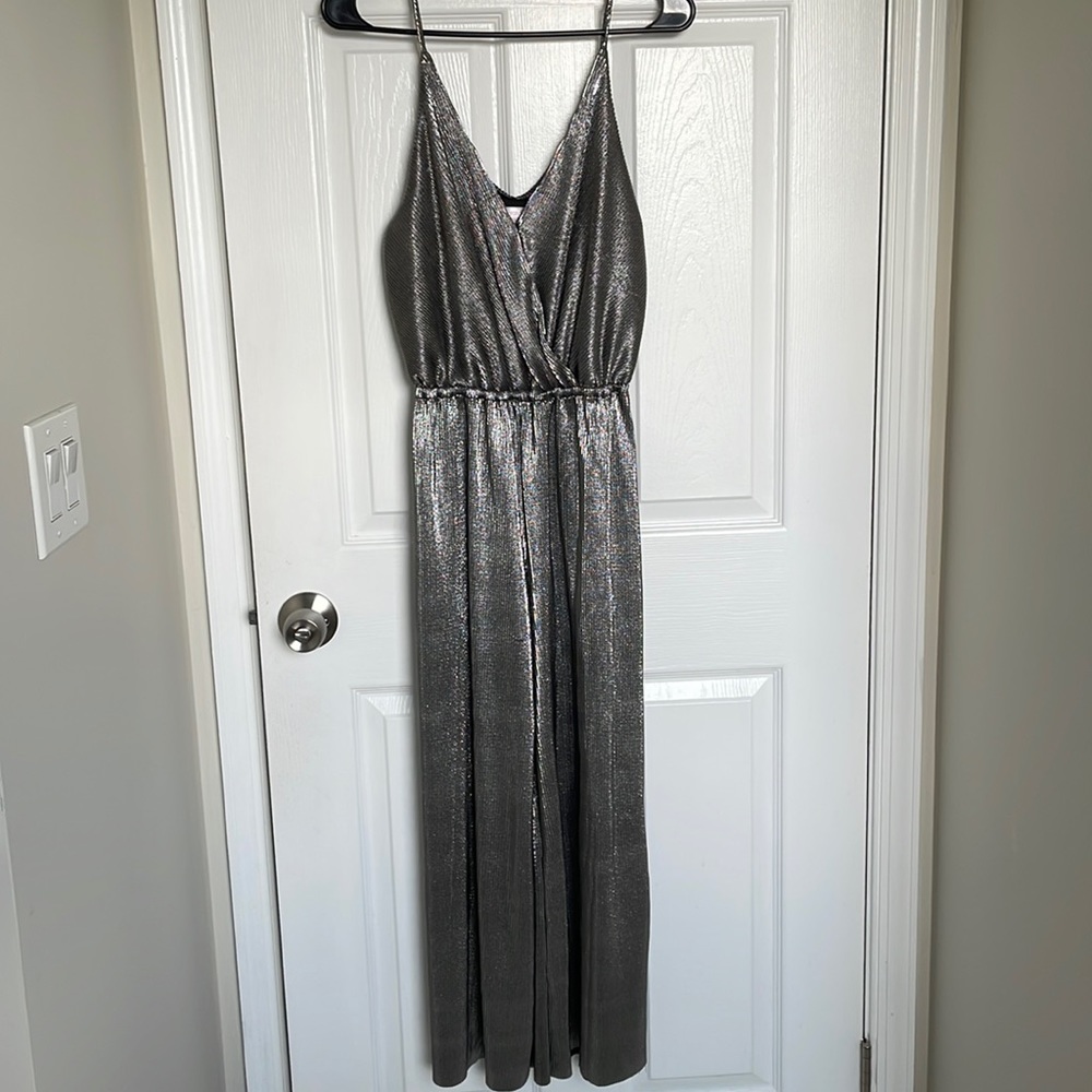 Xhileration metallic jumpsuit, xs
